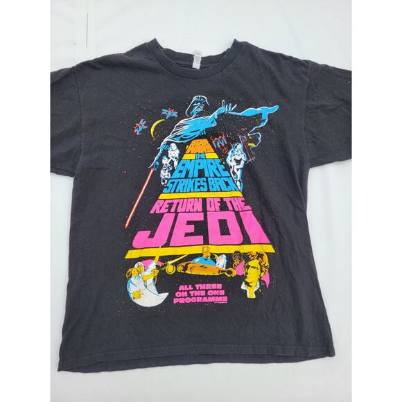 Star Wars T-Shirt The Empire Strikes Back Return of the Jedi Size Large L - Picture 1 of 4